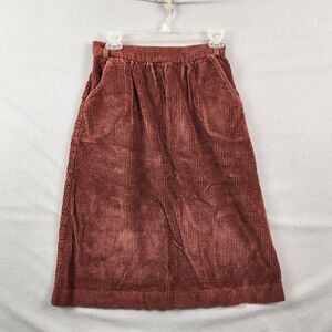 Vintage Women's Maybro Brown Corduroy Skirt  Size M/L